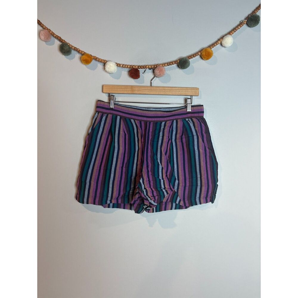 A New Day linen blend striped shorts
